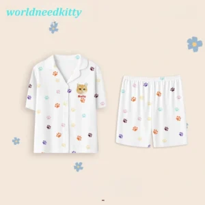 Short-sleeved pajama set Customized