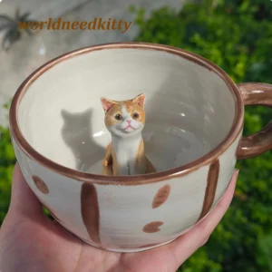 Teacup coffee hand-made ceramic Customized